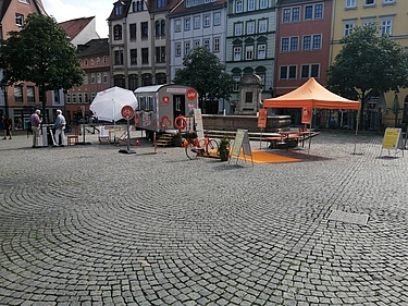 Info-Stand der ÖDP in Jena am 13.9.2021