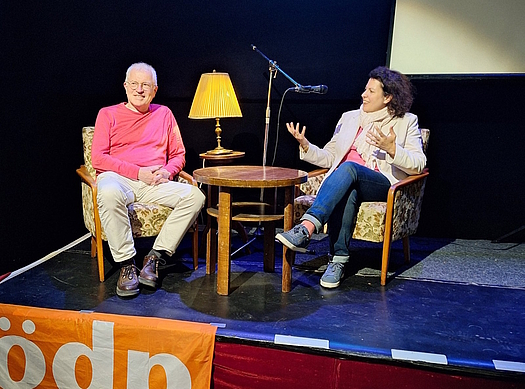 Peter Schneider, Mitglied des Landesvorstandes der ÖDP Thüringen, und MdEP Manuela Ripa