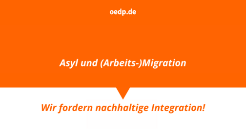 ÖDP will nachhaltige Integration