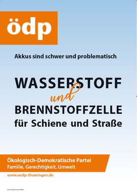 Plakat zur Landtagswahl 2019