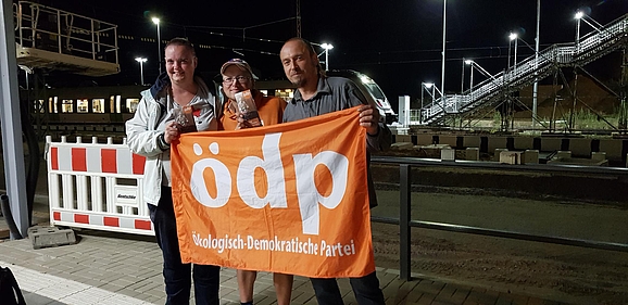 Mitglieder der ÖDP Sachsen und der ÖDP Ostthüringen am 3.9.2023 in Altenburg