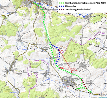 Eisenbahnlückenschluss zwischen Hildburghausen und Bad Rodach