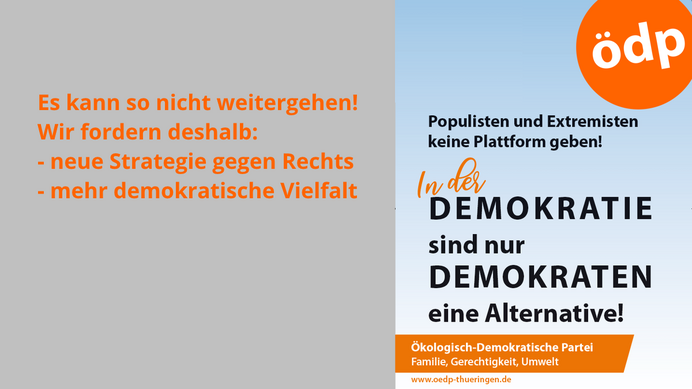 Plakat zur Landtagswahl 2019