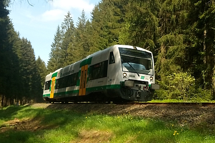 Vogtlandbahn bei Muldenberg