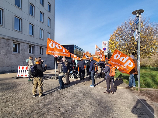 Demonstration in Erfurt