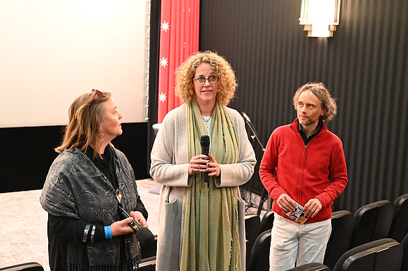 Yvonne Andrä (1meter60 film), Britta Wilkening (barnsteiner film), Wolfgang Andrä (1meter60 film) - v.l.n.r.