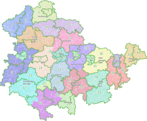 Landtagswahlkreise Stand 2021