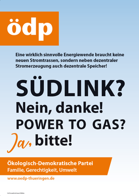 Plakat zur Landtagswahl 2019