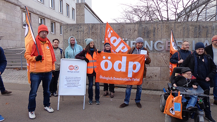 Demonstration in Erfurt